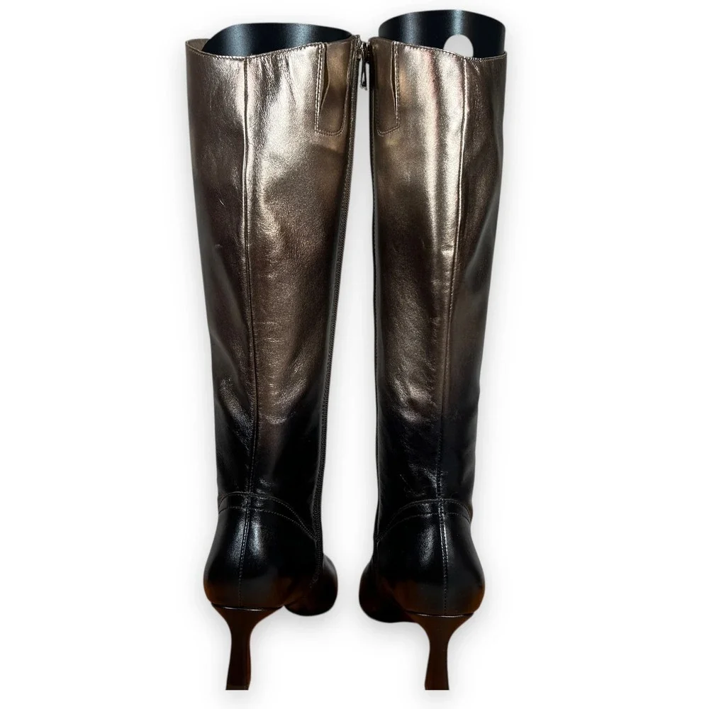 Naturalizer‎ x Live Tinted Deesha Ombre Knee High Boots 7.5W Metallic B